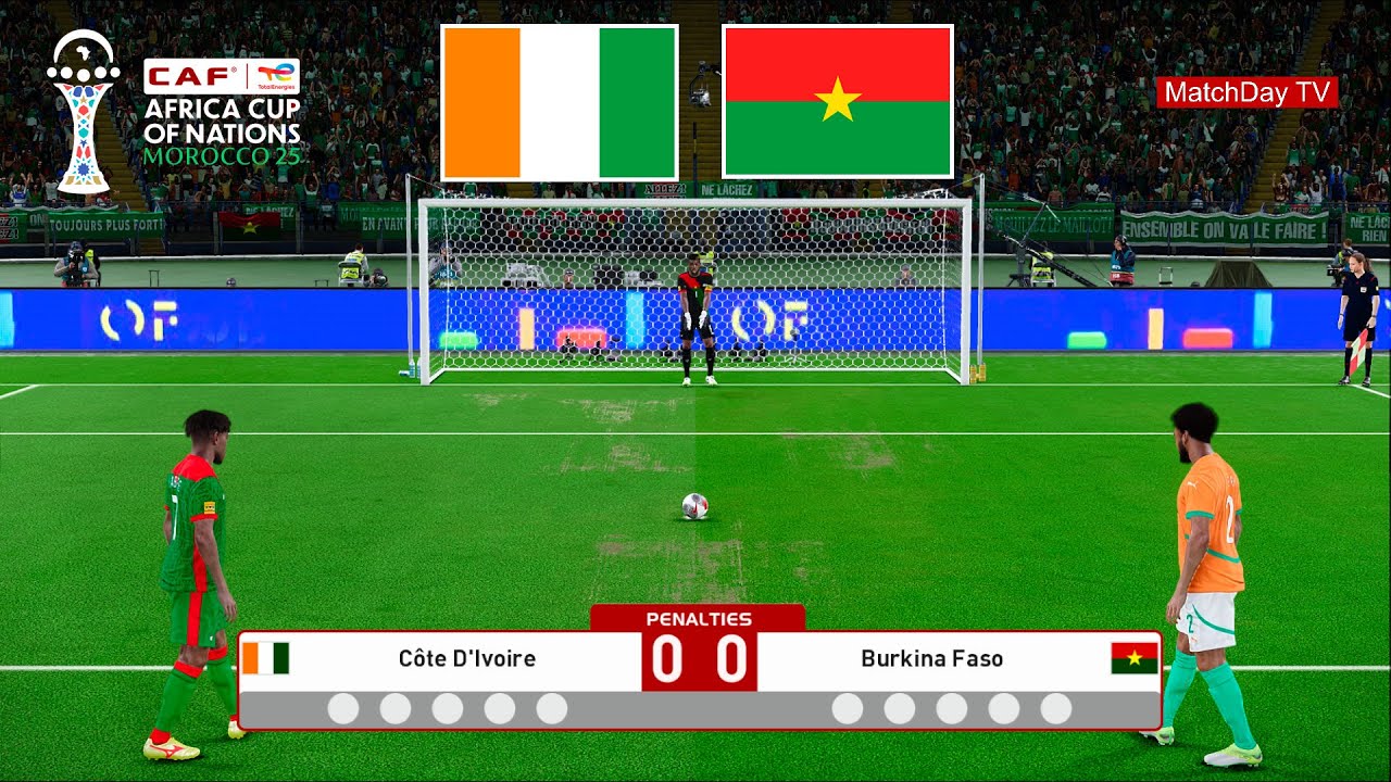 Côte d'Ivoire vs Burkina Faso - Penalty Shootout | Coupe d'Afrique des Nations 2025 | eFootball PES