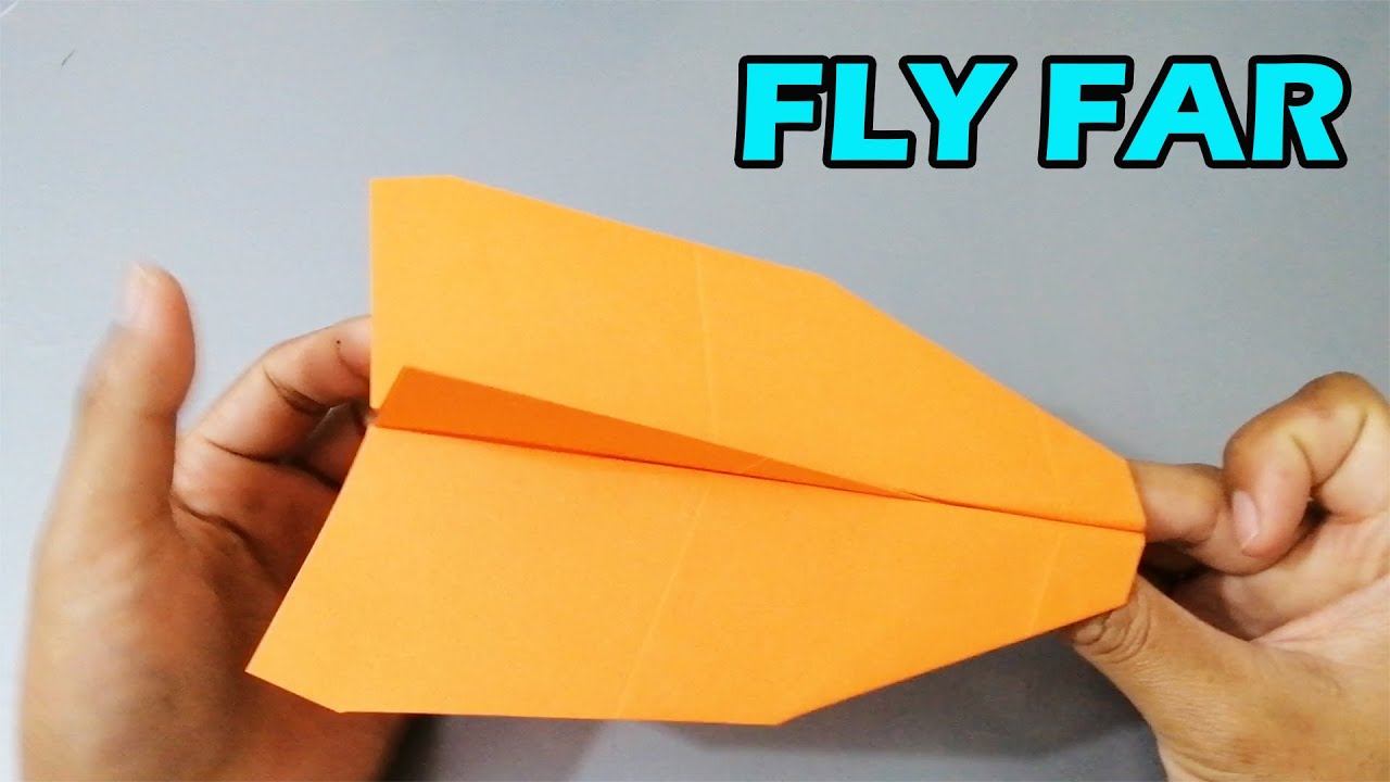 How To Make a PAPER AIRPLANE EASY | Best paper airplane that flies Far