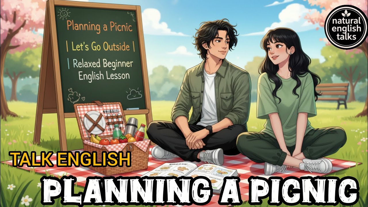 Planning a Picnic | Let's Go Outside | Relaxed Beginner English Lesson