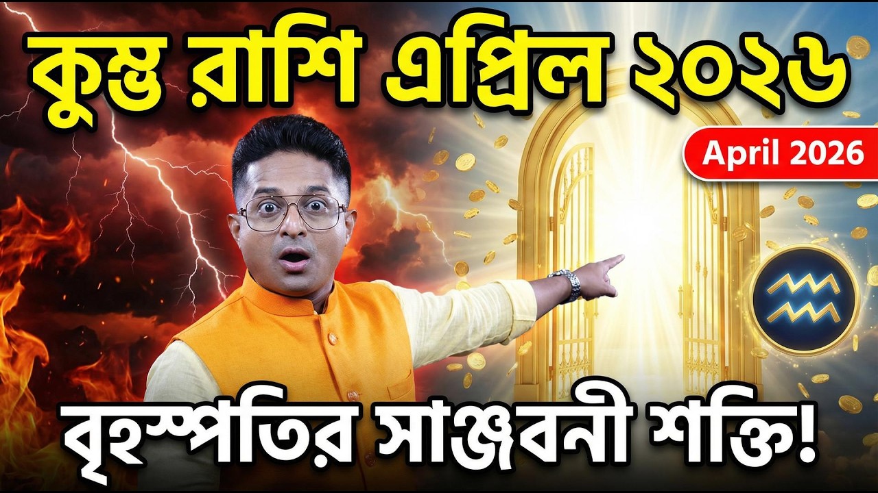 Aquarius April 2026 | Jupiter এর সঞ্জীবনী শক্তিতে Kumbha Rashi র ভাগ্য বদলাবে