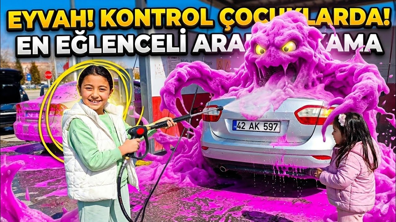 Zeynep ile Cici Araba Yıkıyor #zeynepilecici  #funnyvideo #funny