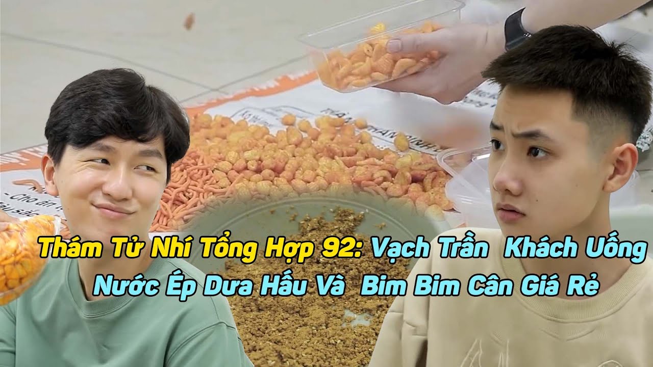 Thám Tử Nhí Tổng Hợp #92: Vạch Trần Khách Uống Nước Ép Dưa Hấu Và Bim Bim Cân Giá Rẻ