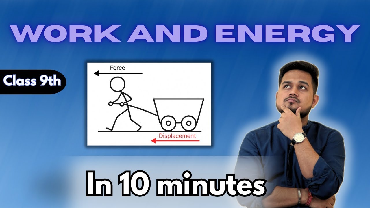 Work and Energy - Positive, Negative and Zero Work done | #physicsclass9 #jaisir #jaisirkiclass