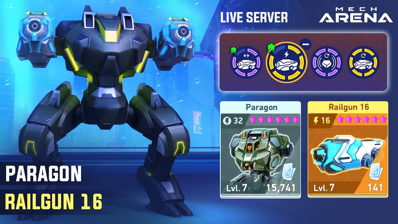 Paragon Railgun 16: Берегитесь, это зверь! Mech Arena