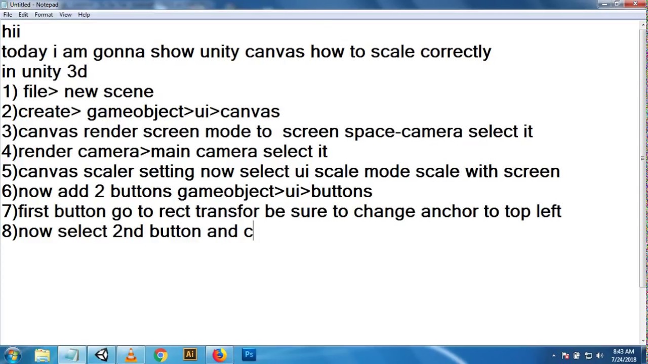 canvas scale unity 3d