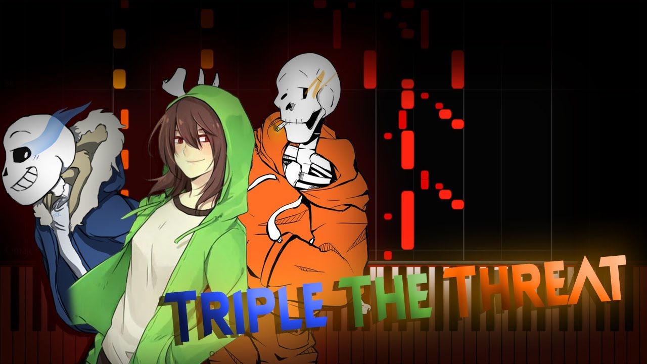Bad Time Trio: Triple The Threat (Undertale Au) ▶ Synthesia / Piano