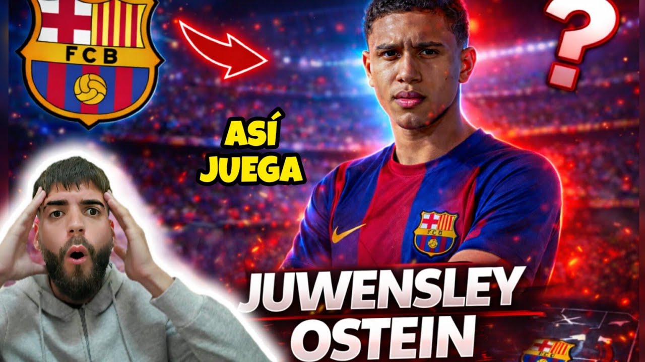 ALUCINO 😱!!! ASÍ JUEGA JUWENSLEY OSTEIN EL CENTRAL ZURDO QUE ACABA DE FICHAR EL BARÇA!! 🔥🔵🔴