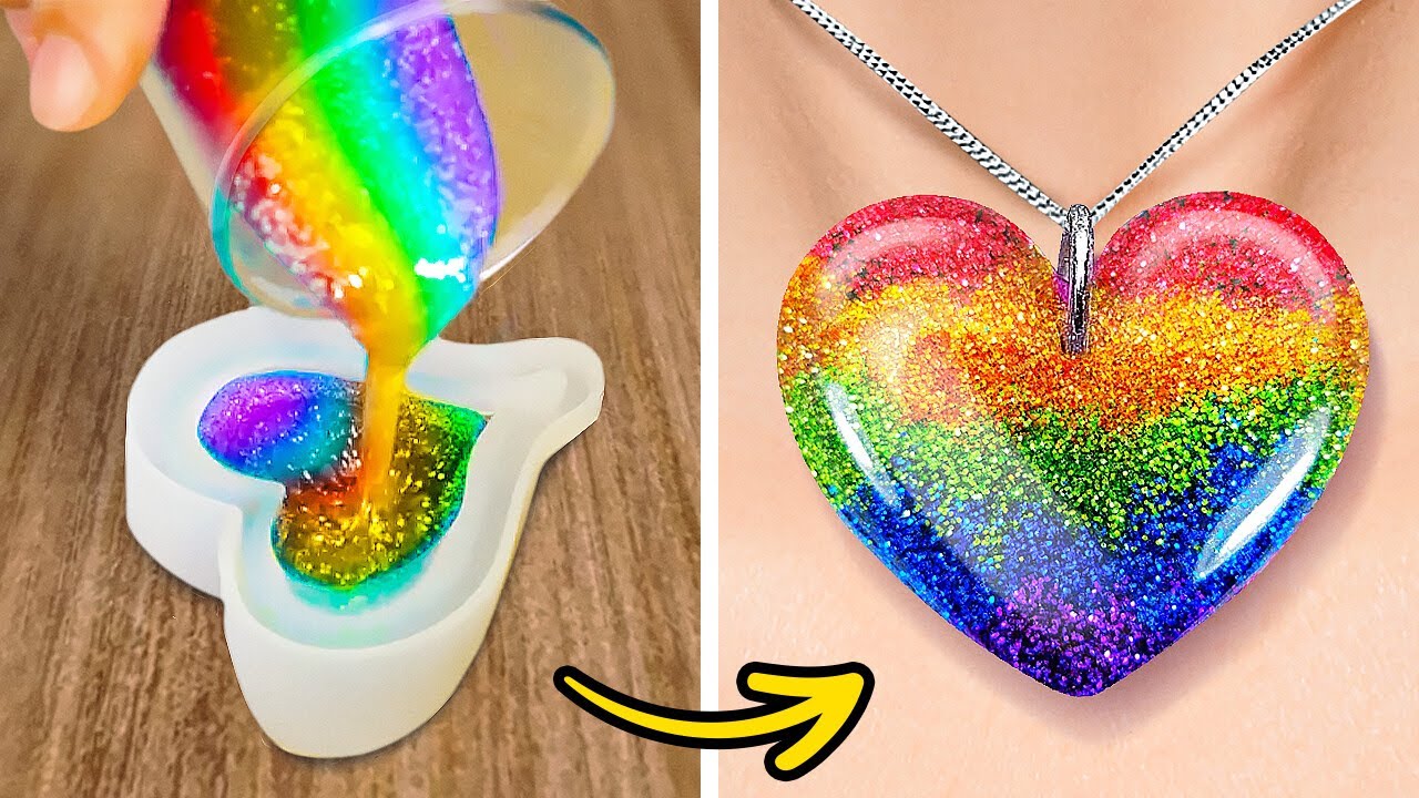 Ideias incríveis para artesanato com resina epóxi e argila 🌟🎨
