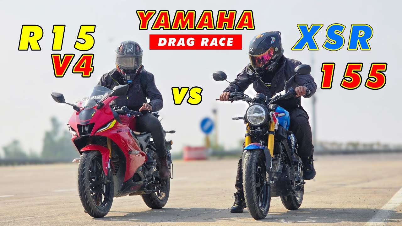 2025 Yamaha XSR 155 vs Yamaha R15 V4 | Naked vs Sports Performance Test ! WHO WINS? 🚀