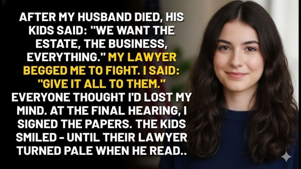 I Gave The Greedy Heirs Exactly What They Wanted. Their Lawyer Read One Sentence And Froze...
