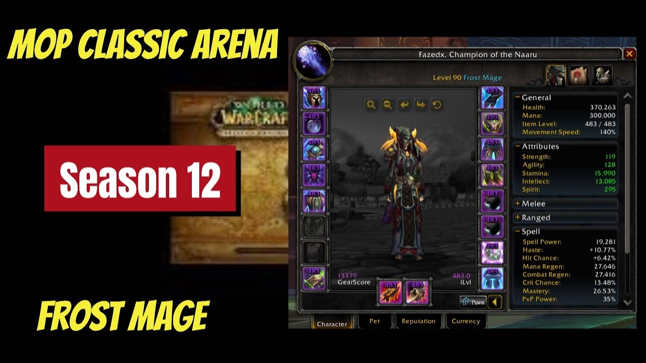 09-11-2025 Frost Mage MOP Arena Season 12 Final Week Before Full Conquest Gear