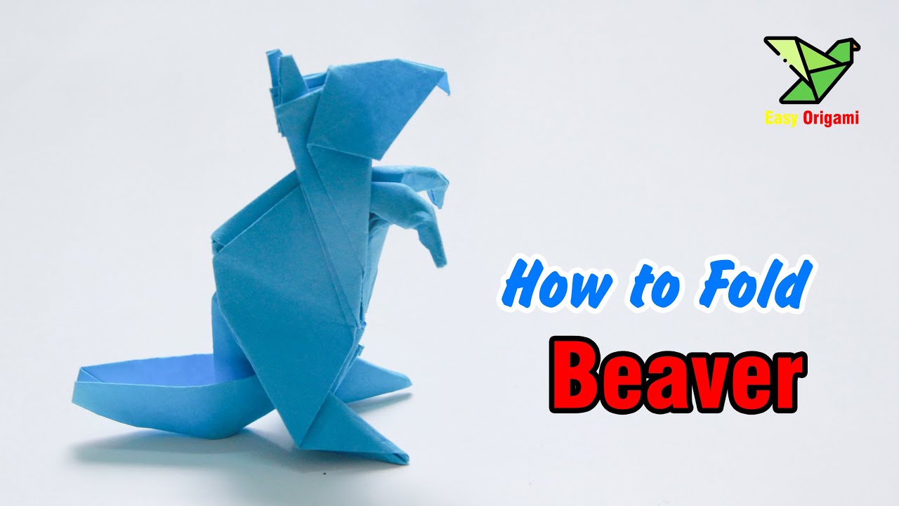 Folding BEAVER tutorial | How to fold BEAVER  | origami BEAVER