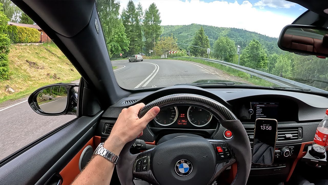 BMW E92 M3 LOUD Titanium Exhaust Mountain PoV Drive (4K)