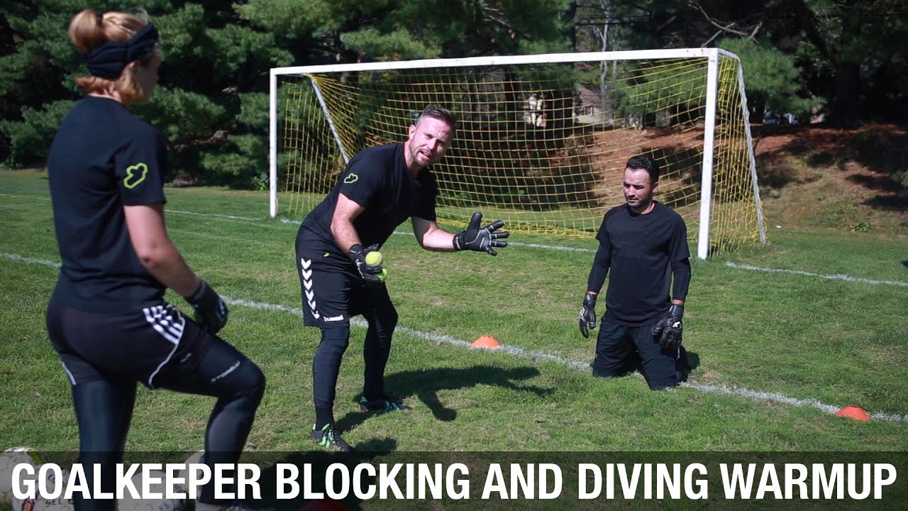 Goalkeeper Blocking and Diving Warmup | Activating Hands and Feet