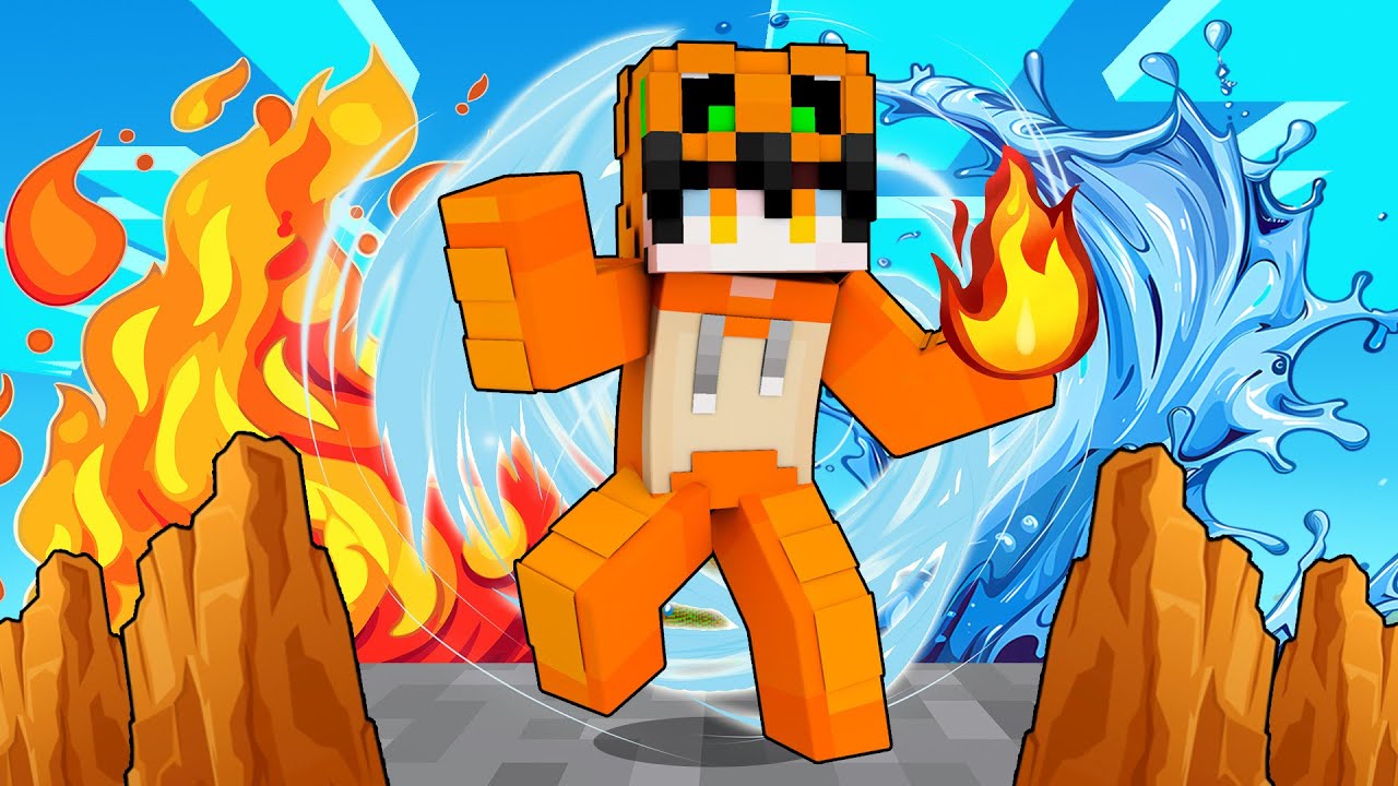 KEREN BANGET!! KEZRI MENGUASAI SEMUA ELEMEN API, AIR, ANGIN, DAN TANAH DI MINECRAFT!!