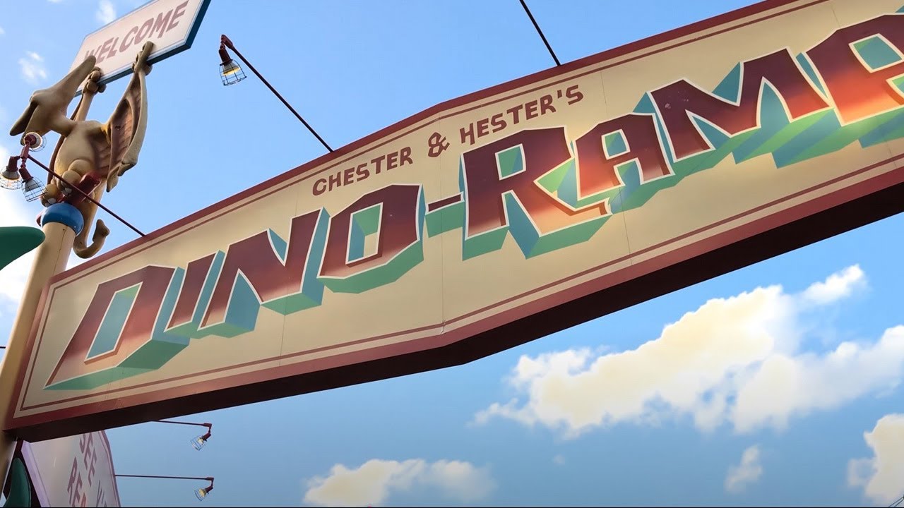 Goodbye to Chester & Hester Dino-Rama section of DinoLand U.S.A, and farewell to "Cementasaurus".