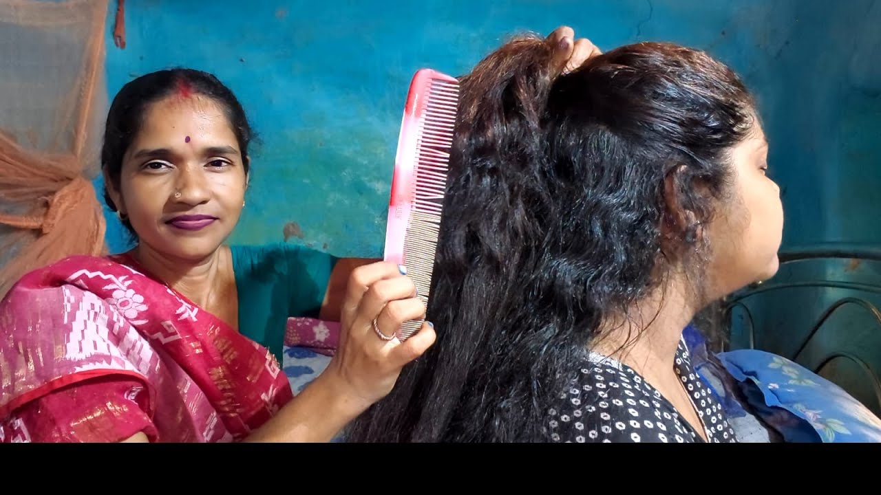 ASMR|| New Style Indian Hair Massage Does My Sweet Moom (Relaxation) 🫒❤️