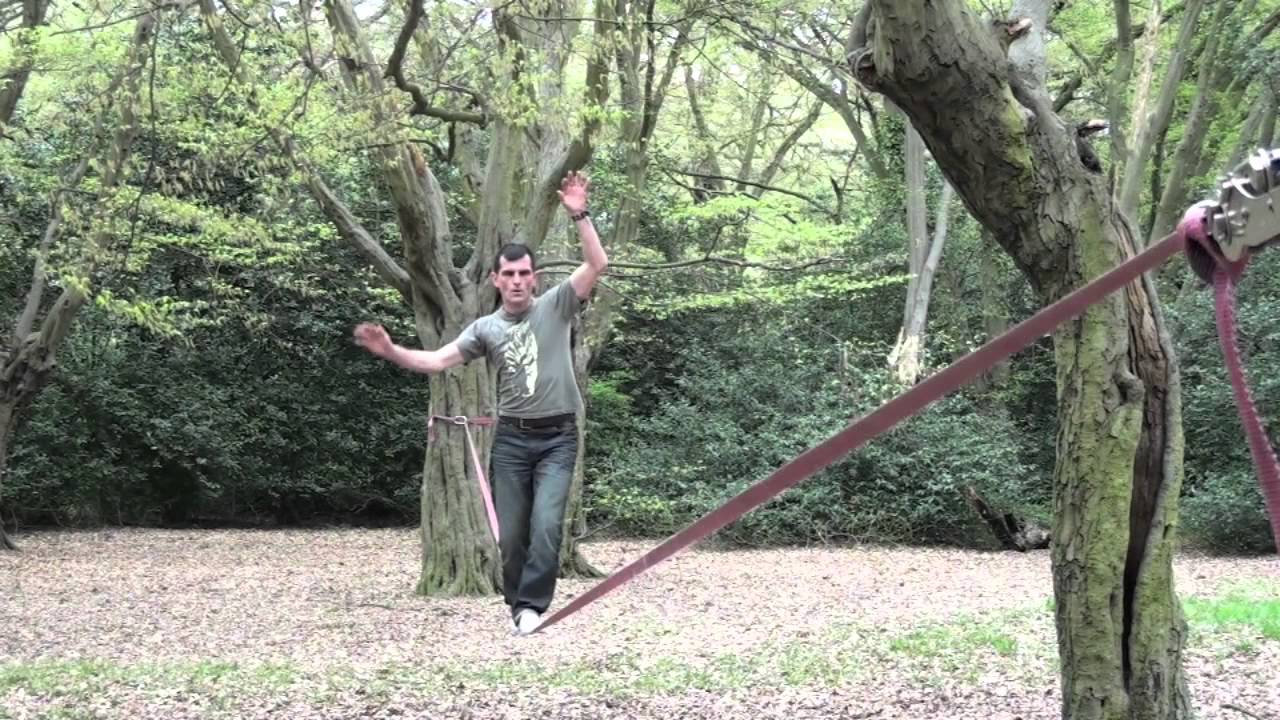 Slackline tricks for beginners.mov