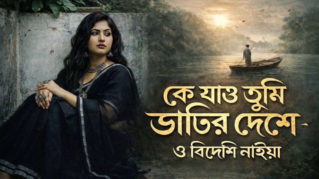 কে যাও তুমি ভাটির দেশে ও বিদেশী নাইয়া | K Jao Tumi Bhatir Deshe O Bideshi Naya | Bangla Sad Song