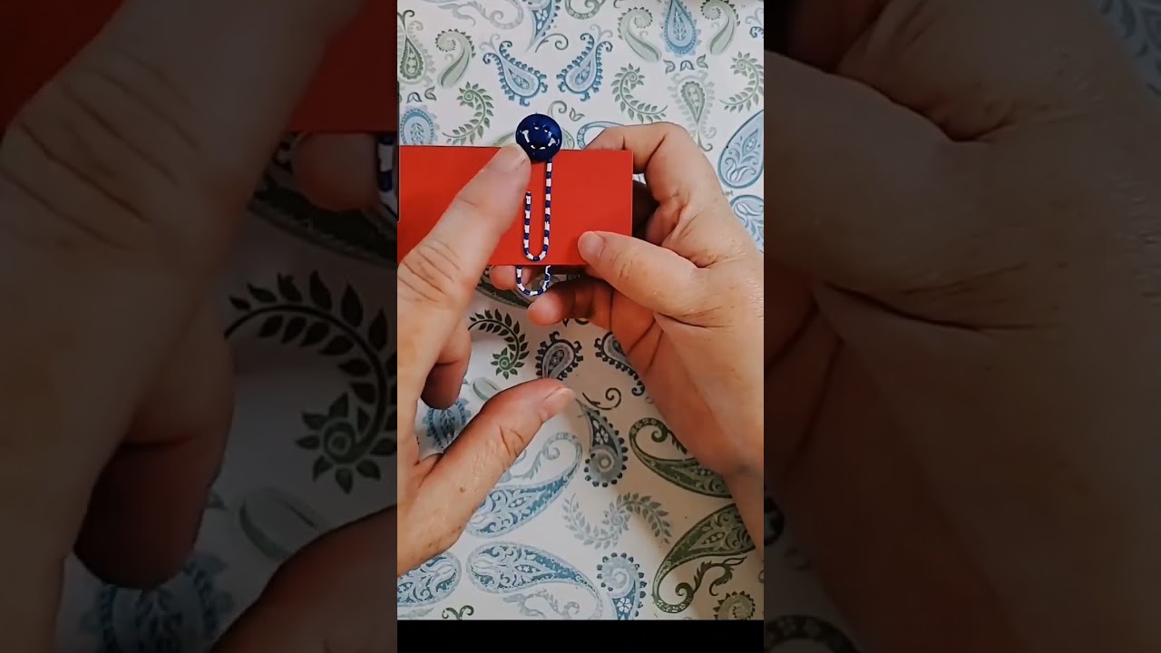 Button Paperclip Bookmark