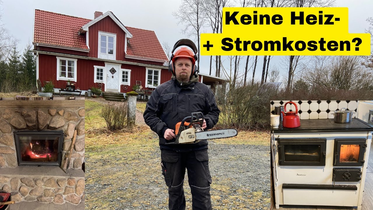 So gut wie keine Heiz- und Stromkosten - Autark leben im Winterwald