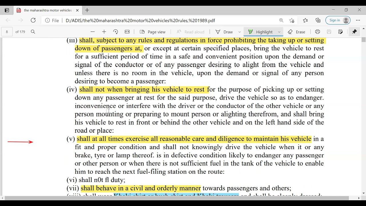 28126-Chapter 5-Maharashtra Motor Vehicle Rule 1989  Part I