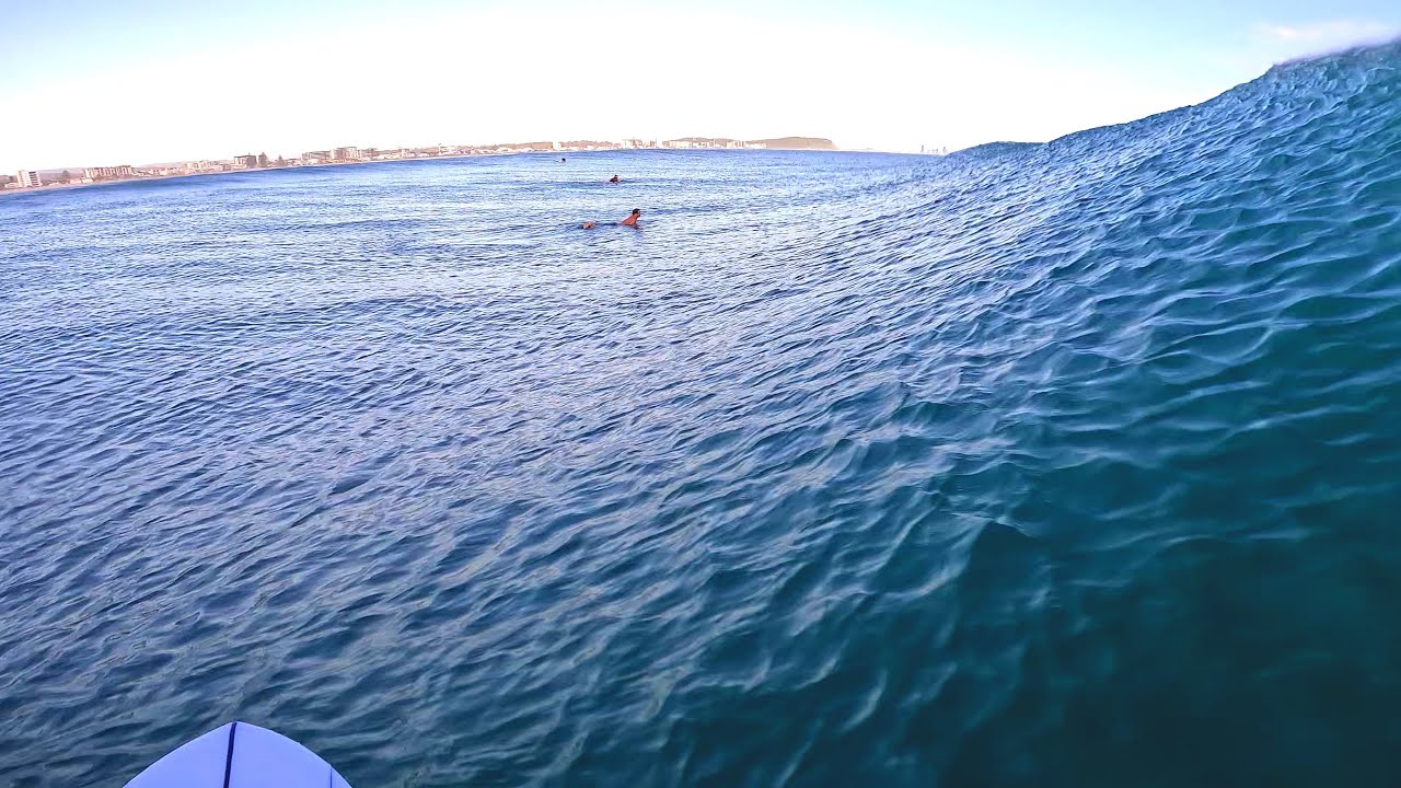 Cruising Uncrowded Currumbin on my 6'8