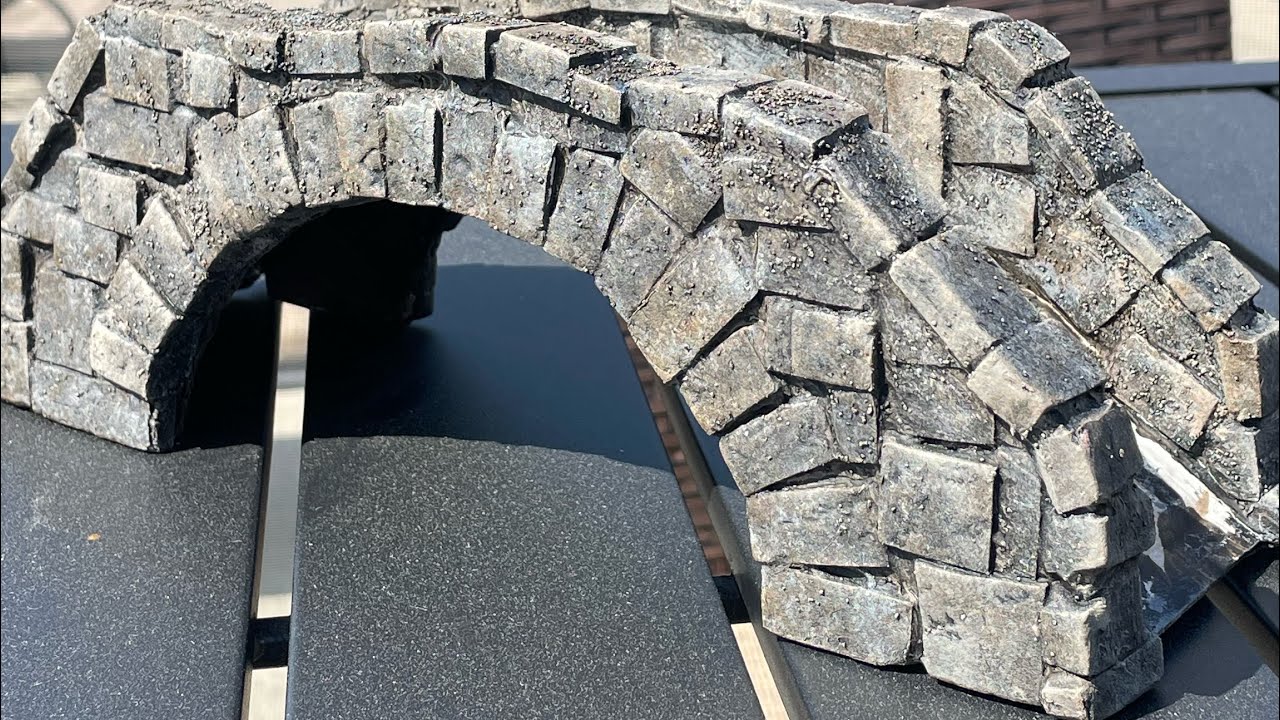 Weathered Stone Bridge for our 2024 Christmas Village