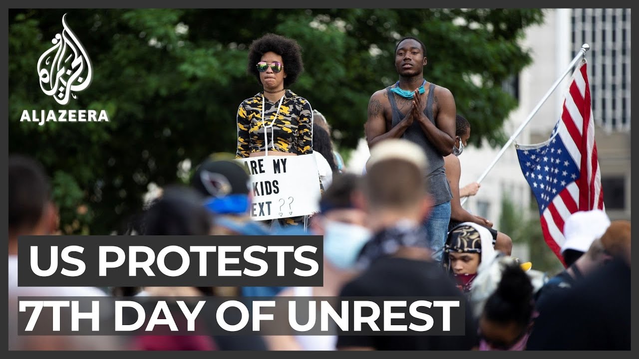 George Floyd: Protests, arrests continue in US for seventh day