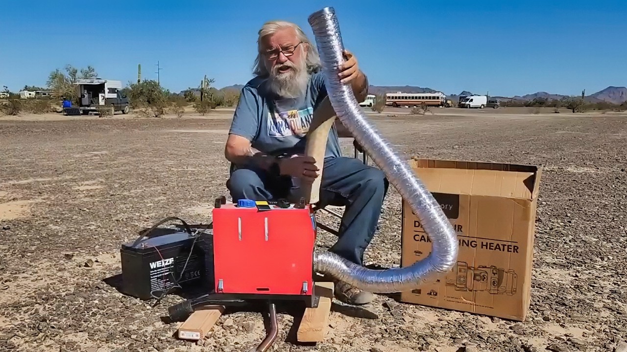 BEST Cheap Portable Diesel Heater Review Winter Vanlife