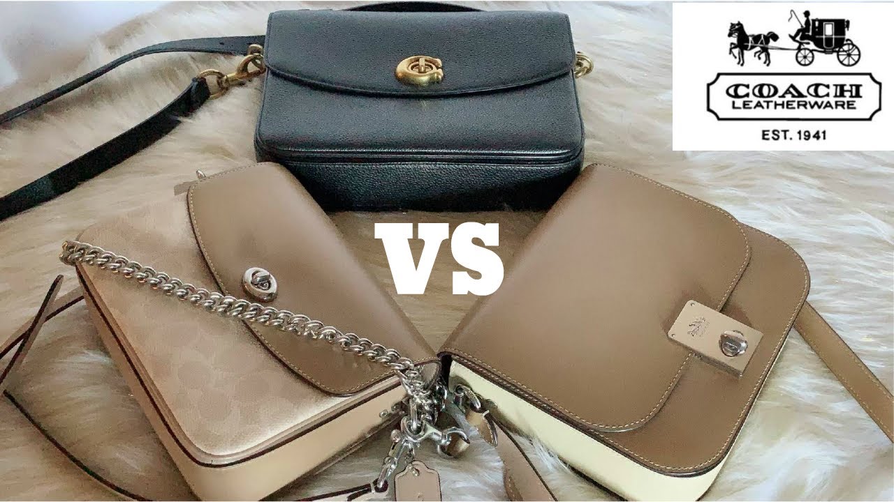 COACH *COMPARISON* CASSIE 19 vs REGULAR CASSIE vs HUTTON SADDLE