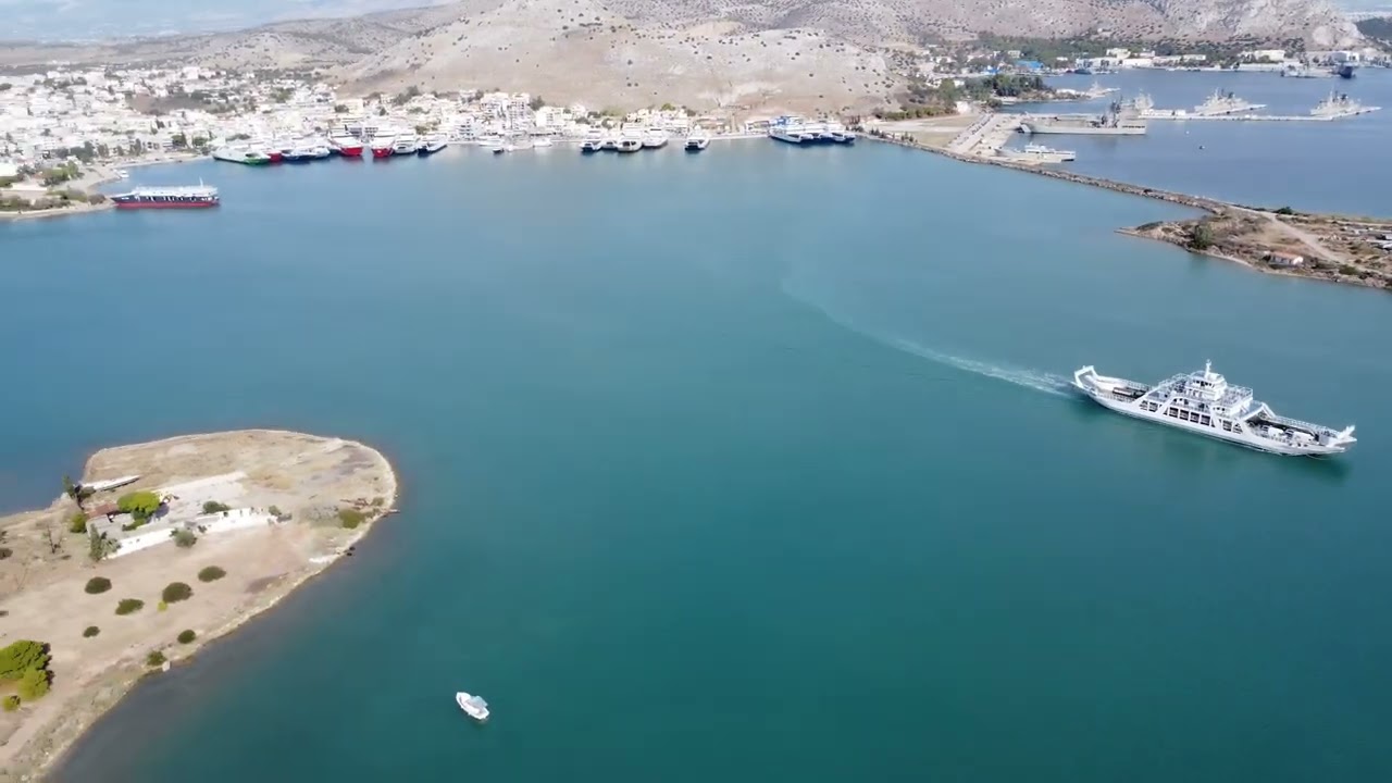 DJI MINI 4K DRONE. Πάνω από την Σαλαμίνα. 4k 30fps.
