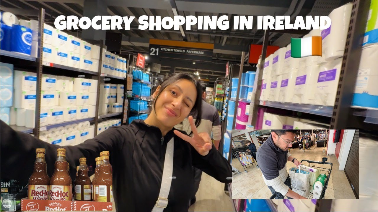 Grocery Shopping IN IRELAND! Did we reach before the store could open??