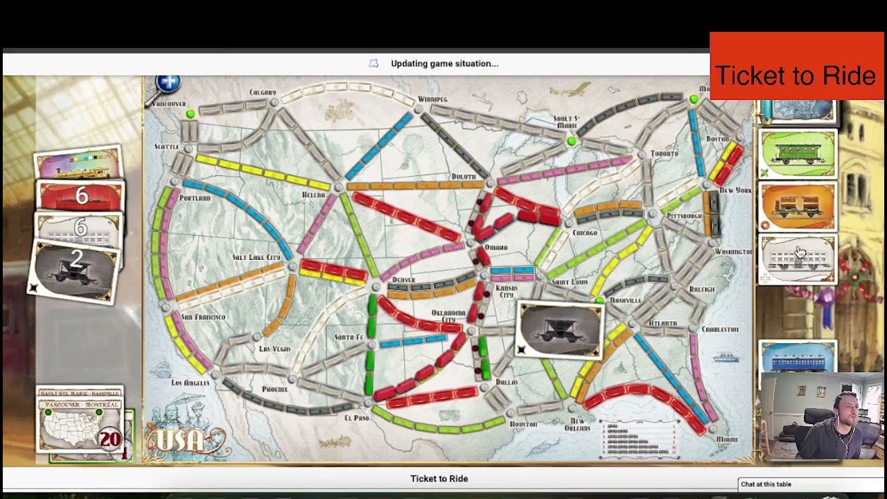 Ticket to Ride - Ep. 6 - USA - Board Games Ep. 2356