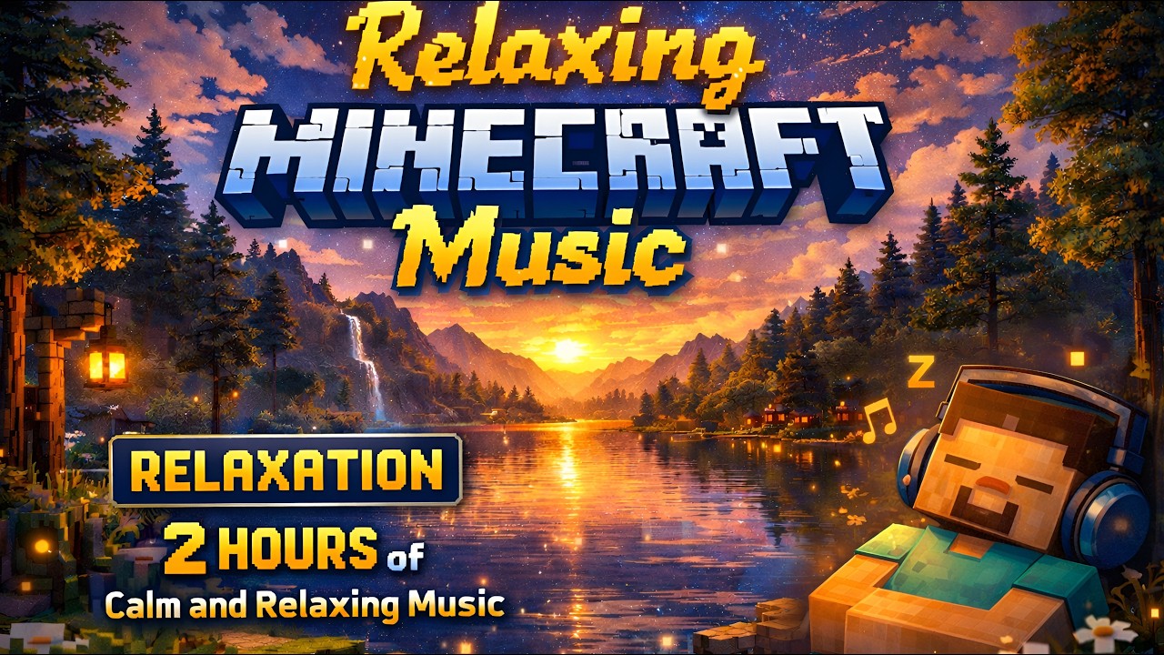 2 hours long calm and relaxing music premium music 465 hz. Minecraft 4k scenery with shaders