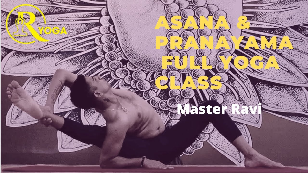 Asana & pranayama full yoga class || By Master Ravi || Ryoga hai duong , Vietnam