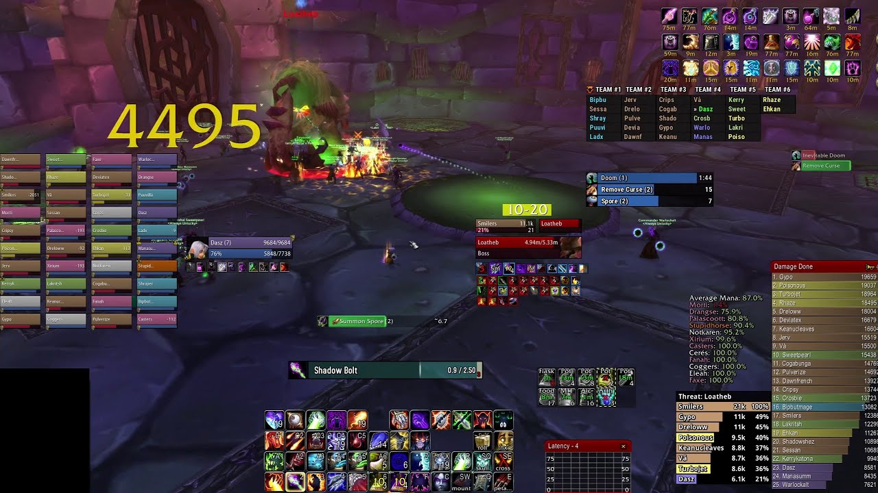 WoW Classic Naxxramas Warlock PoV (2025-11-11)