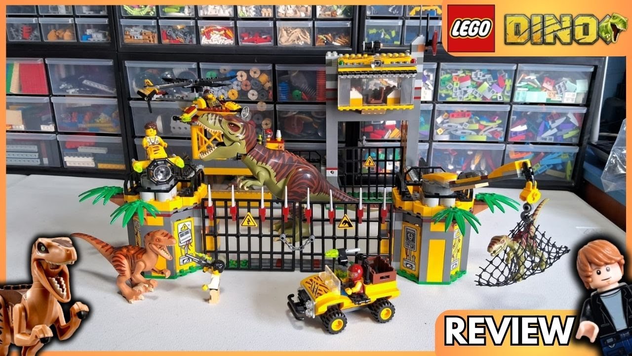 EL MEJOR SET DE DINOSAURIOS DE LEGO - LEGO Dino Defence HQ Set(5887) REVIEW