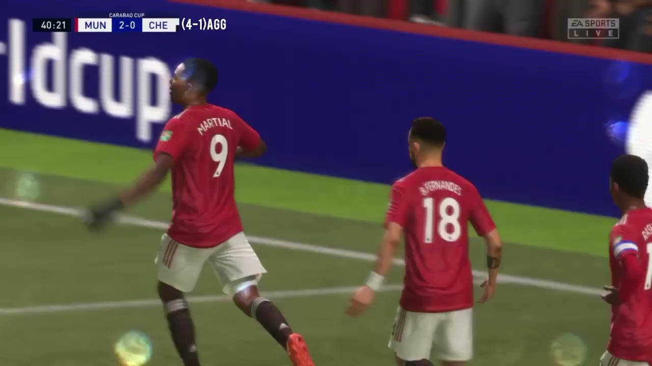 Fc 21 Man Utd v Chelsea Carabao cup Semi final. Episode 1