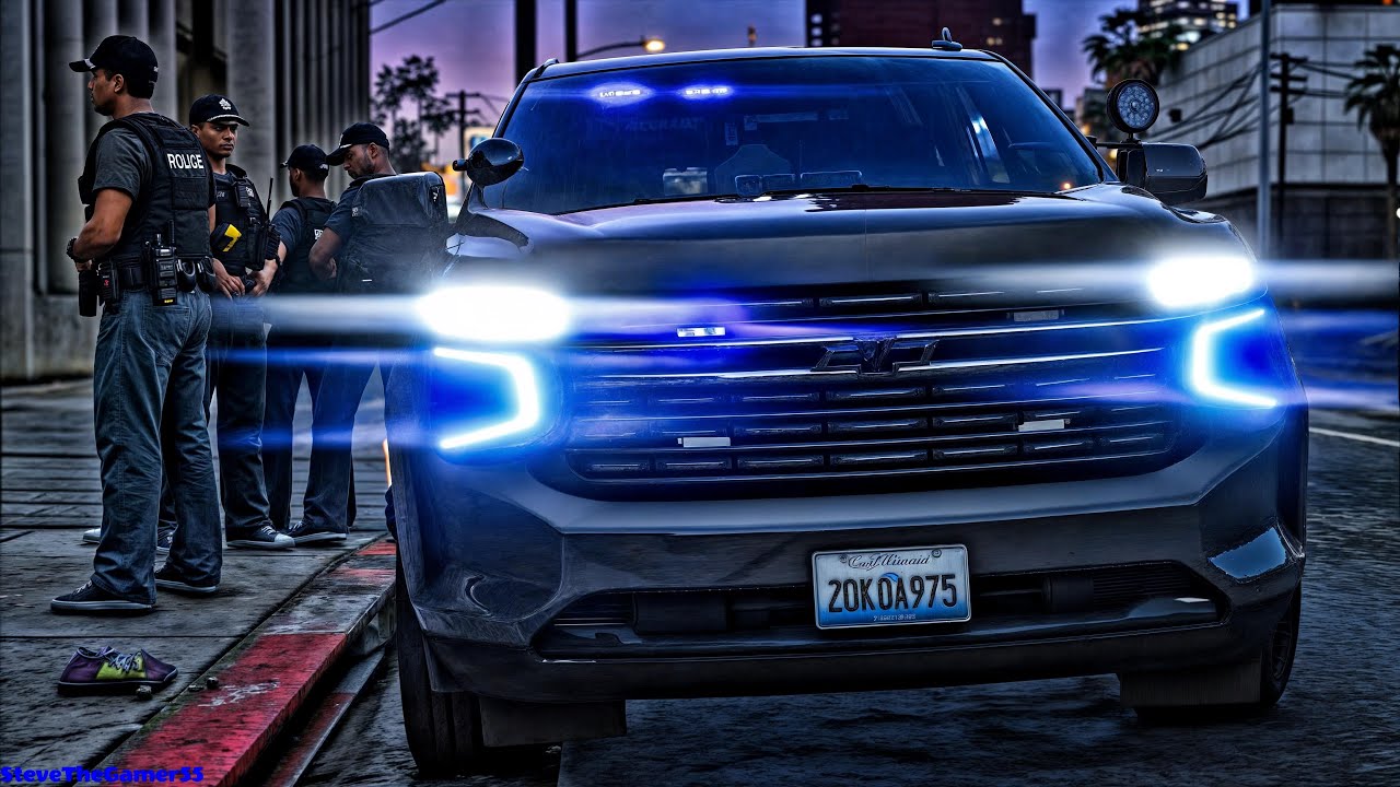 Играю в GTA 5 за ПОЛИЦЕЙСКОГО Gang Unit Patrol || Мод GTA 5 | 4K