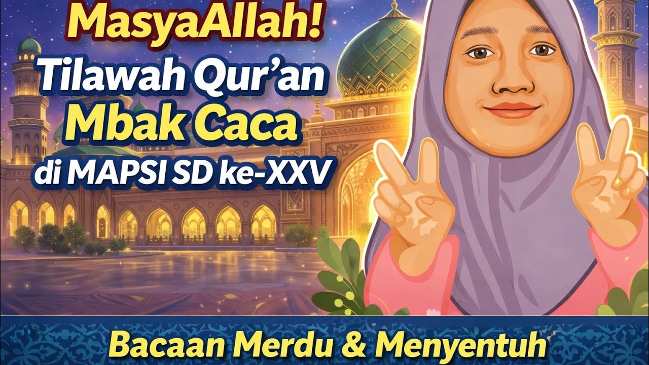 MasyaAllah! Tilawah Qur’an Mbak Caca di MAPSI SD ke-XXV | Bacaan Merdu & Menyentuh