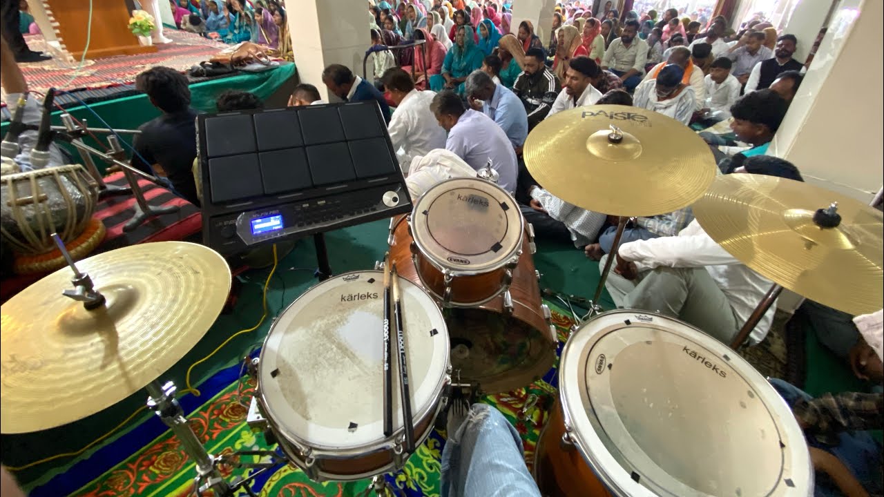 WORSHIP OF CARMEL CHRISTIAN FELLOWSHIP CHURCH MUSICIANS NEW SETUP #sahildrummer 