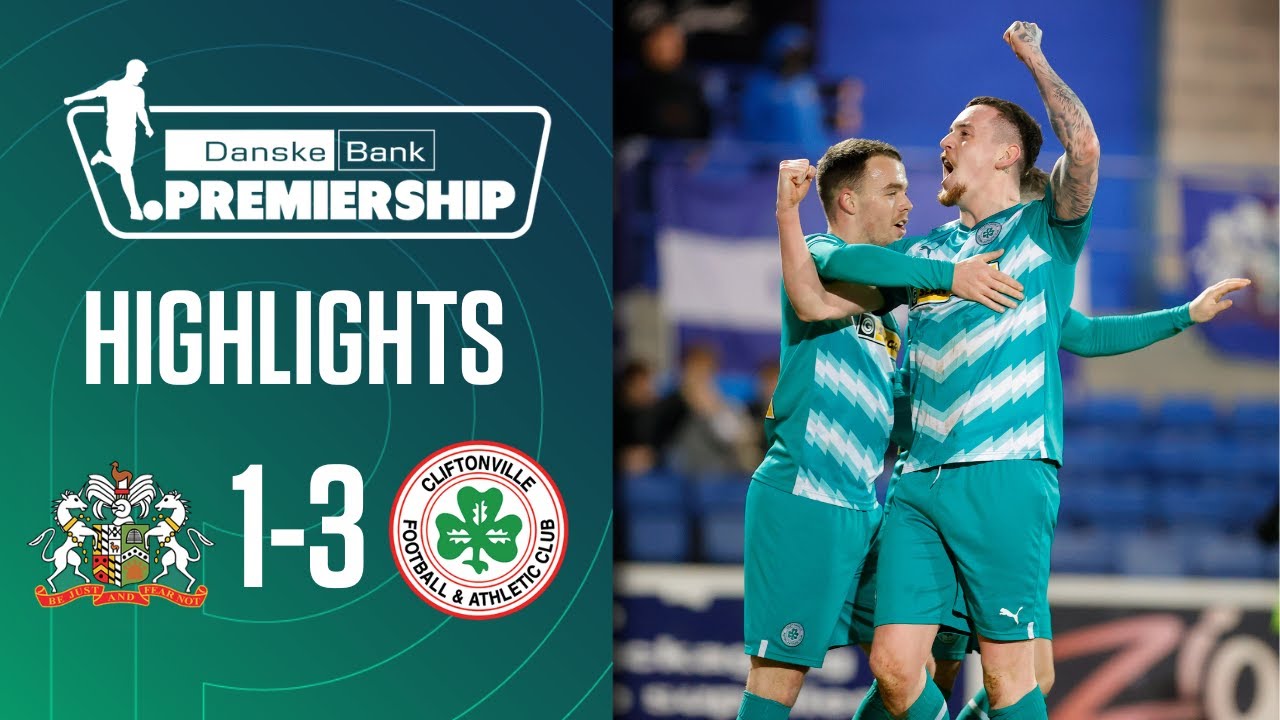 Cliftonville stay top of the league | Glenavon 1-3 Cliftonville | Irish League Highlights