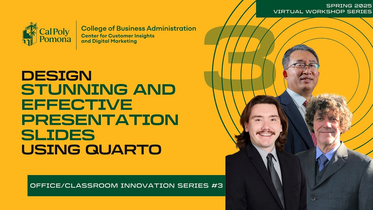 Designing Stunning & Effective Quarto Presentation Slides | CCIDM at Cal Poly Pomona