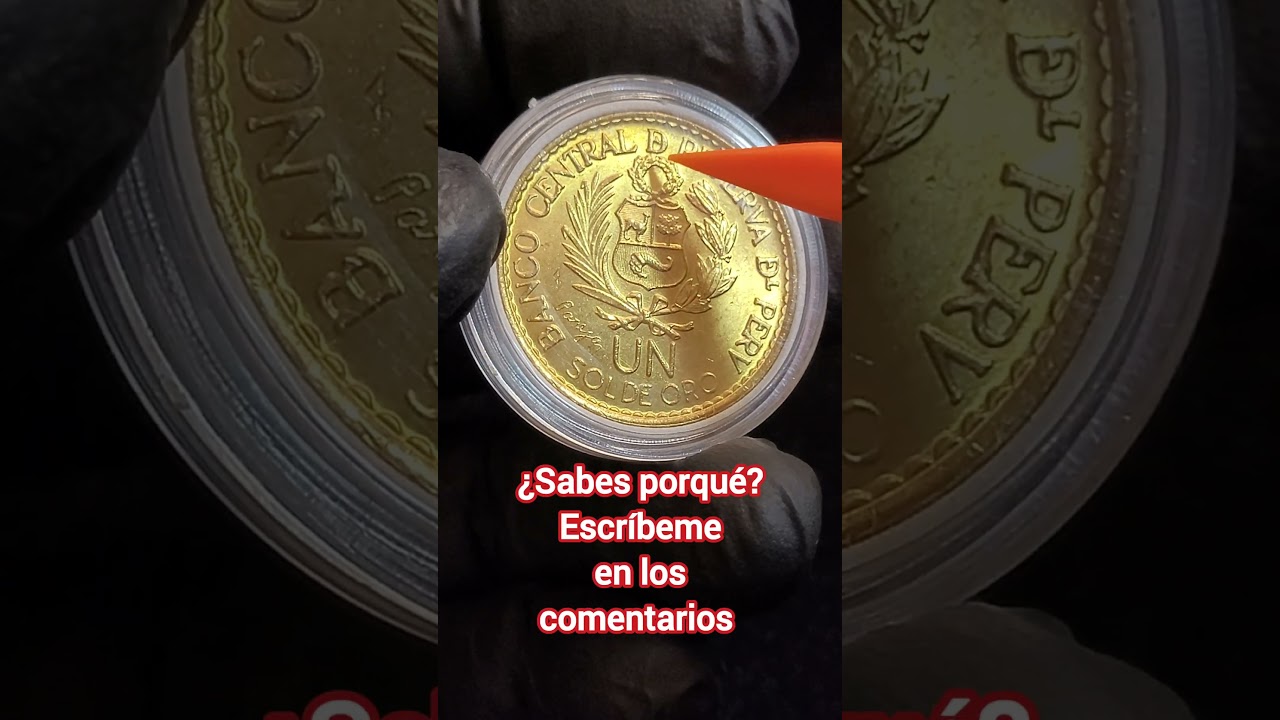 Una de las monedas m&aacute;s bonitas Un Sol de Oro 1965 #coin #coleccion #numismatica  #monedas