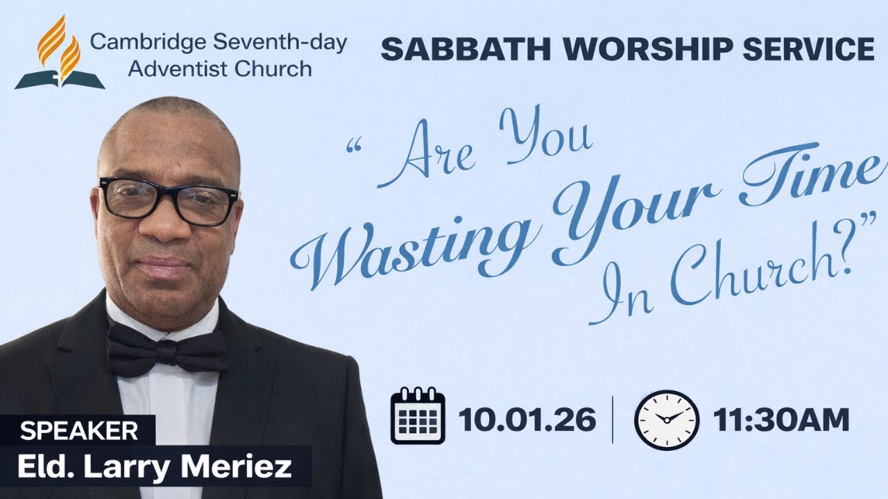 Worship Service | "Are You Wasting Your Time in Church?" - Eld. Larry Meriez | 10.01.2026