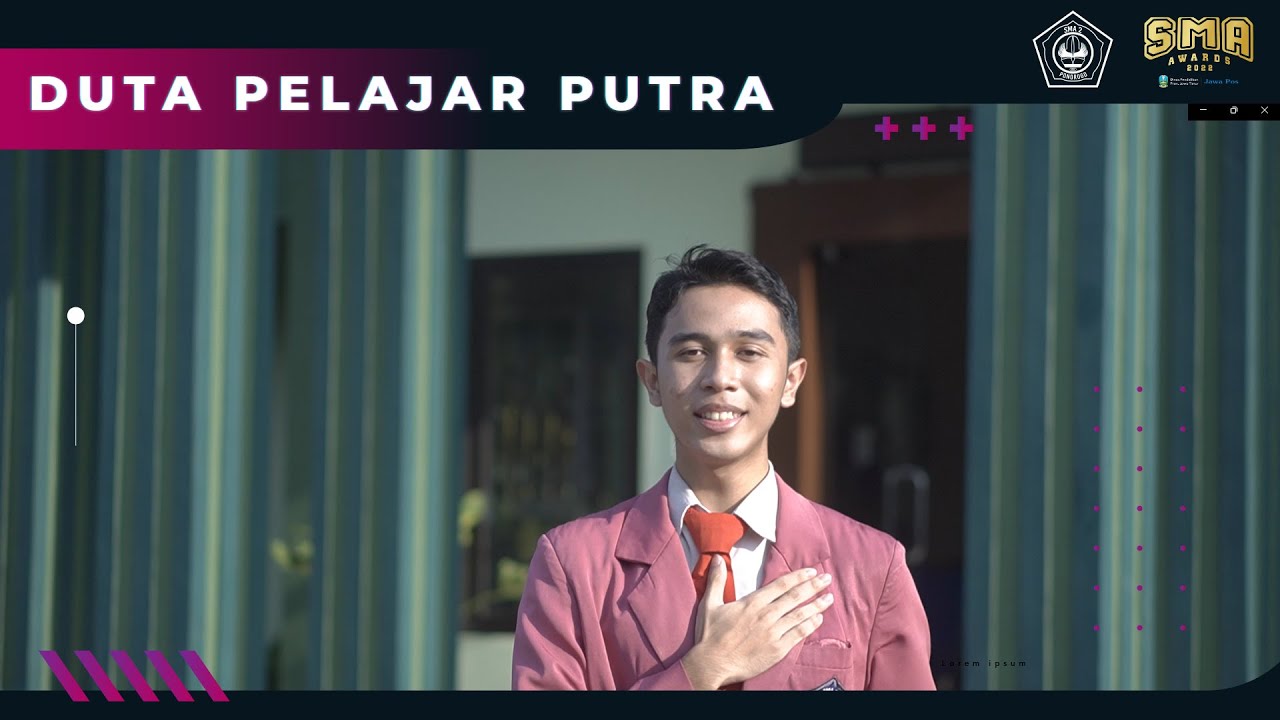 Jawa Pos SMA Awards 2022 - Duta Pelajar Putra - SMAN 2 Ponorogo