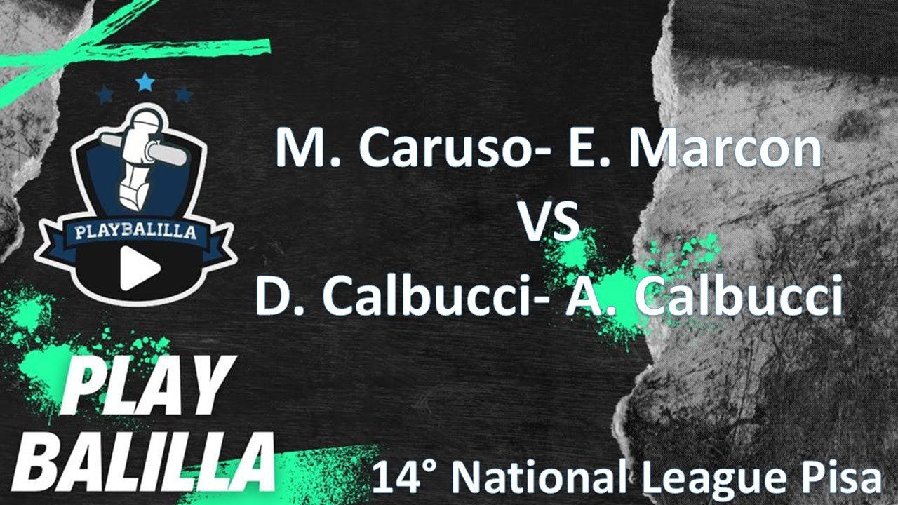M. Caruso- E. Marcon VS D. Calbucci A. Calbucci 14&deg; National League Pisa