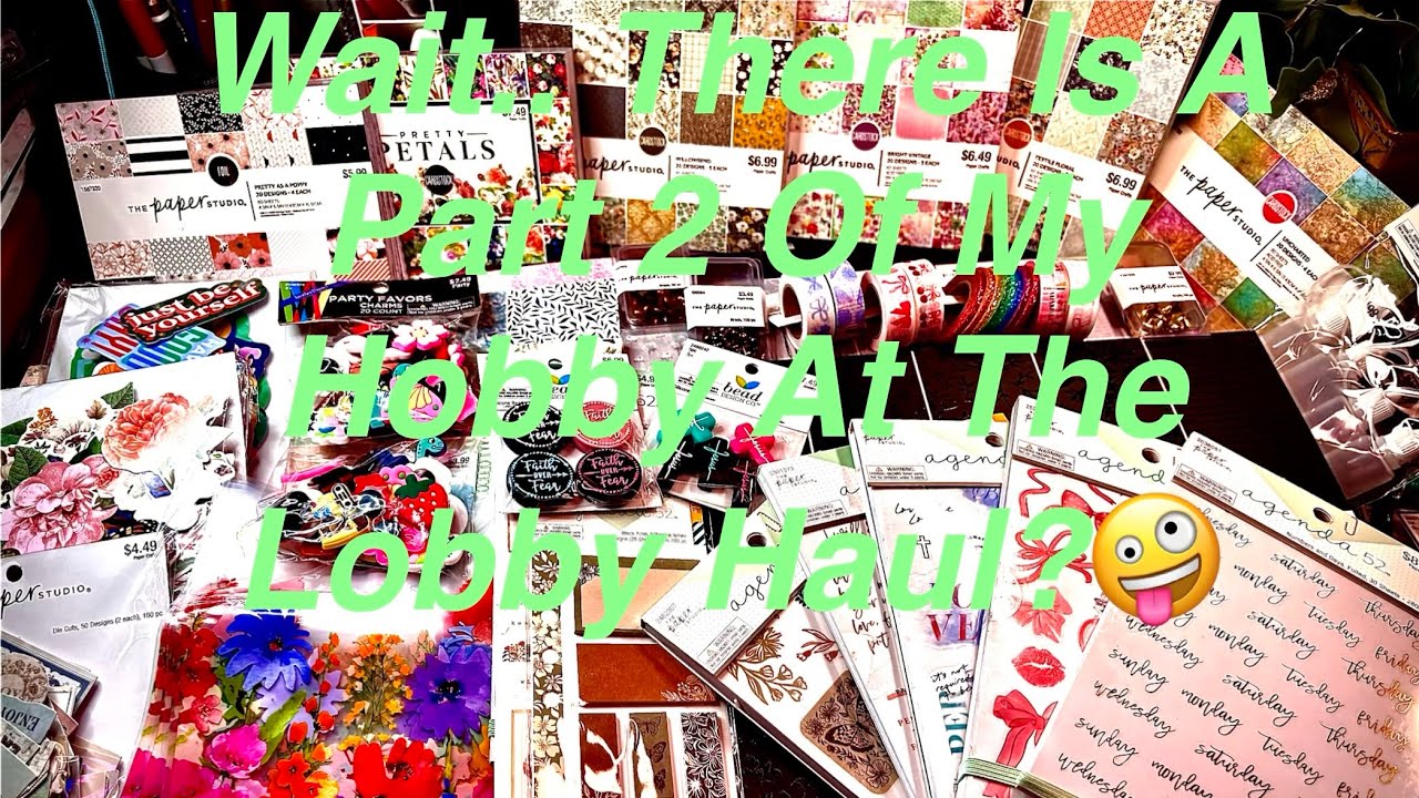 Wait A Minute 🖐️This Is The Rest Of The “ENORMOUS “ Craft Haul From Hobby Lobby🫦
