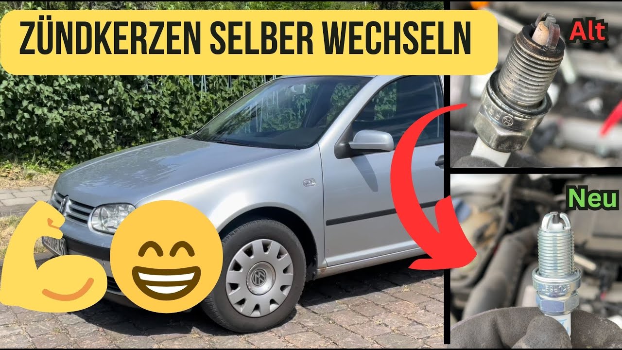 Golf 4 Zündkerzen wechseln - Das Tutorial kinderleicht  - Kurz und Knackig - 1.4  #cars #diy #golf